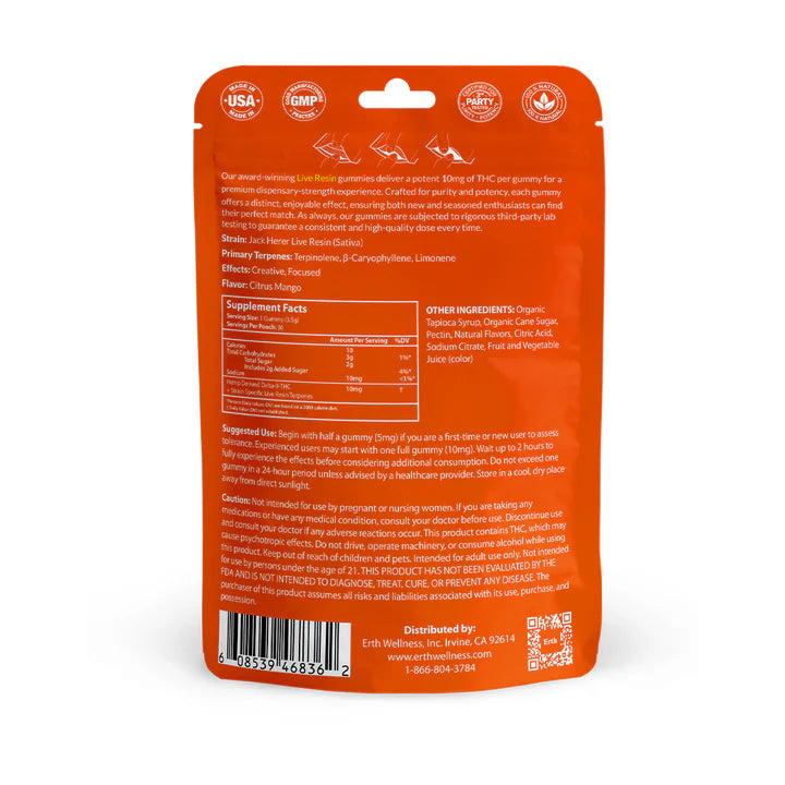 ERTH WELLNESS Jack Herer 300MG