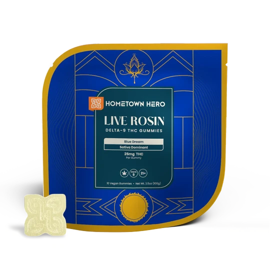 Blue Dream - Delta 9 Live Rosin Gummies